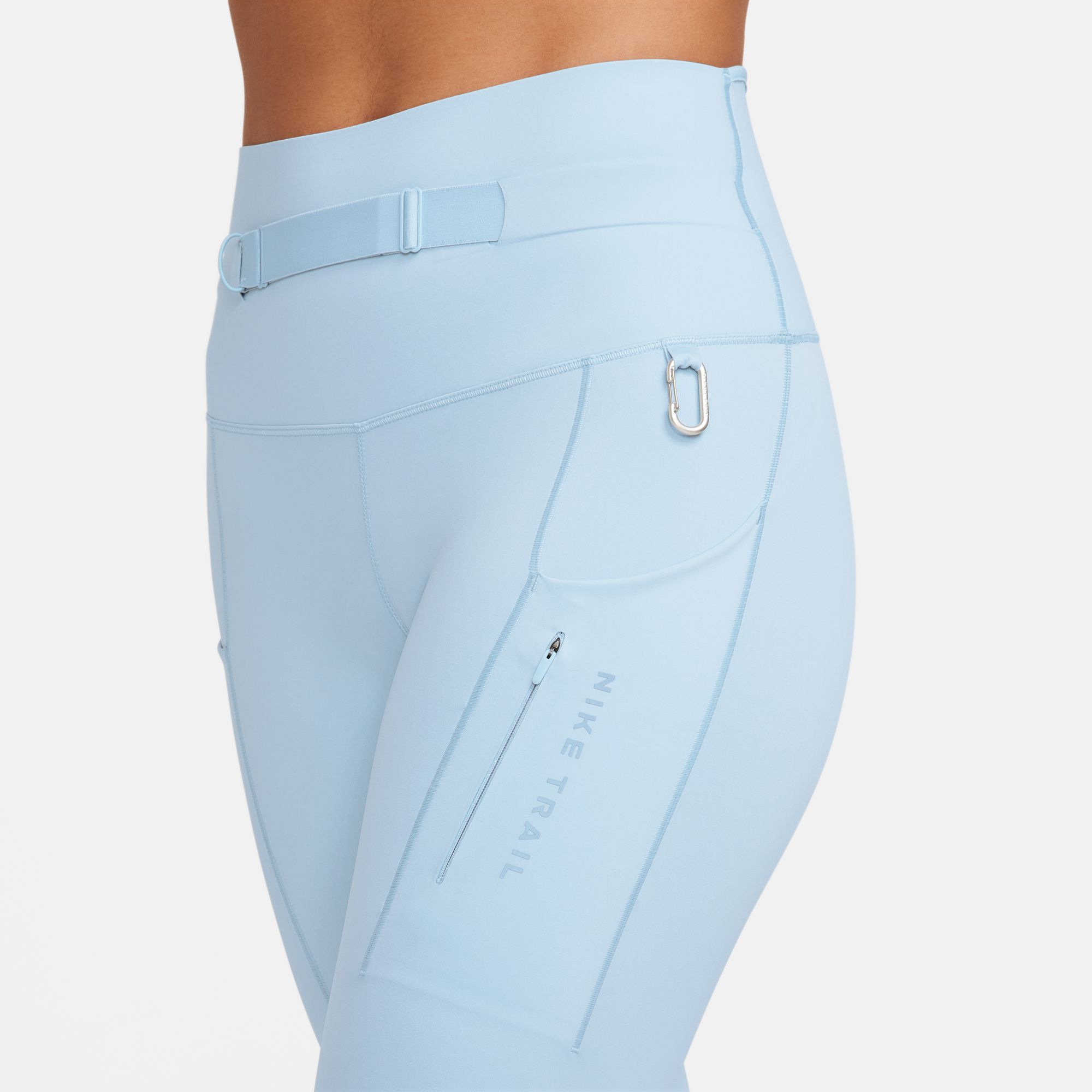 Trail Go High-Waisted 7/8 Running Tights Dame 440/Light Armory Blue/Blue Ashen Slate