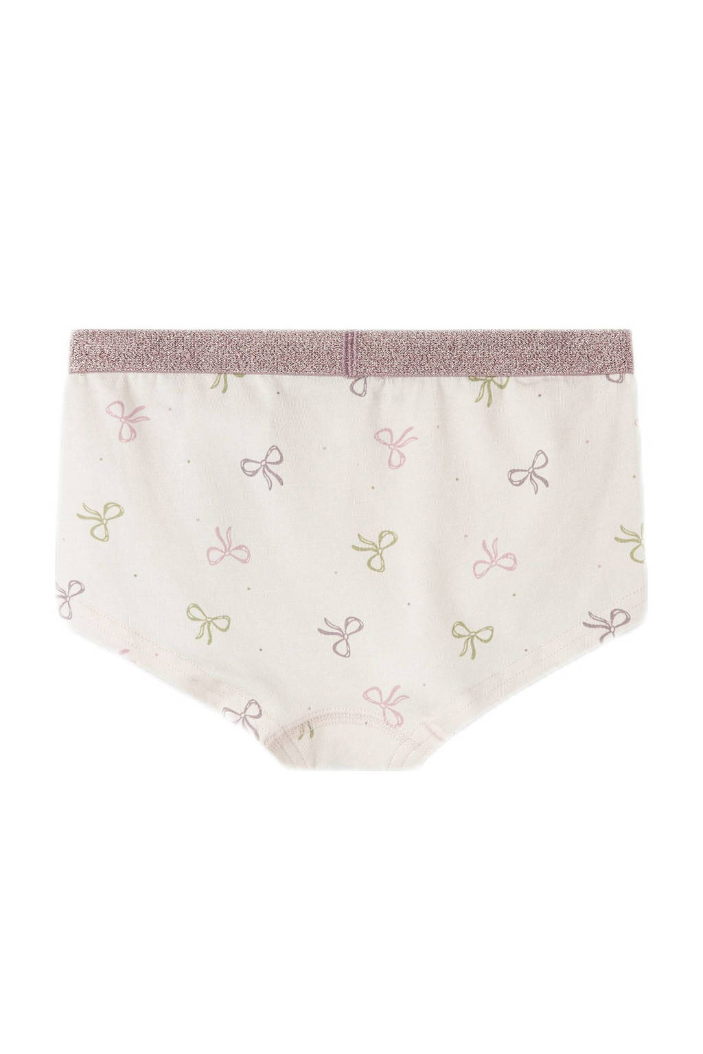 hipster Bow - set van 3 donkerroze/ecru