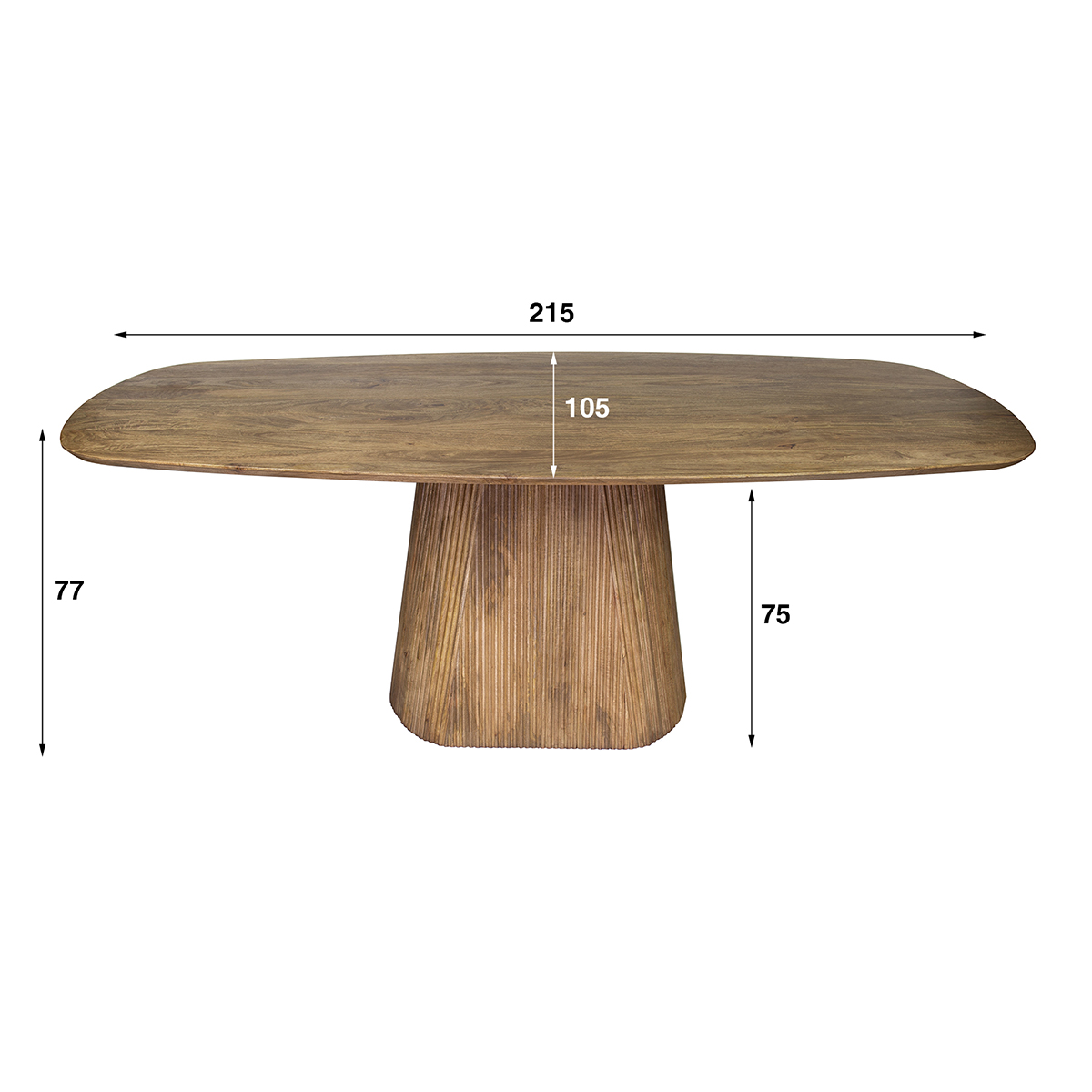 Eettafel Lambda Centro 215x105 cm