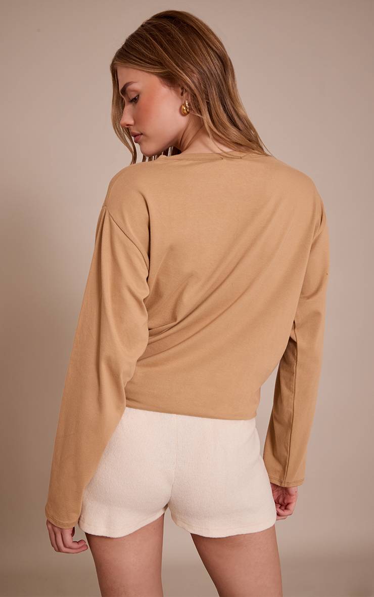 Crème Short Moulant Côtelé Brossé Épais