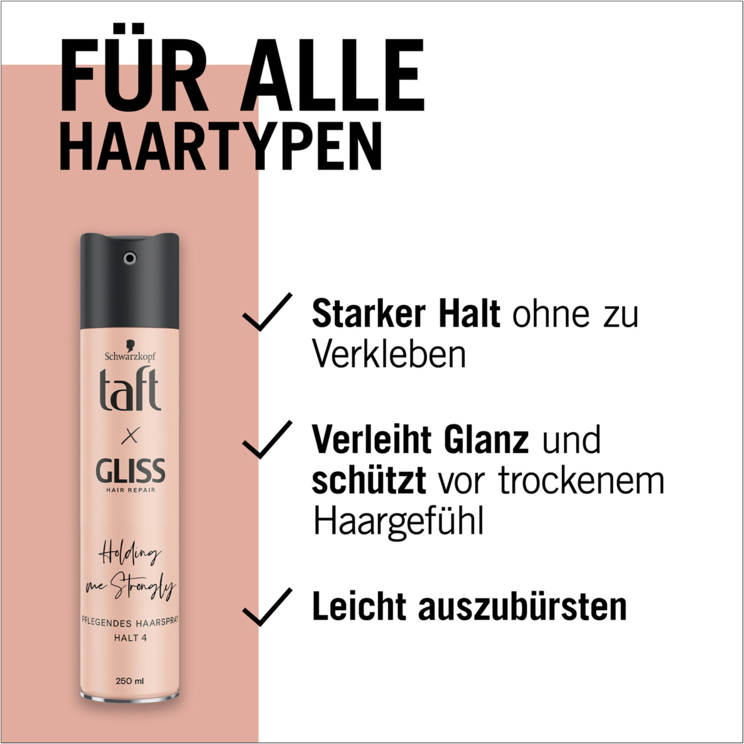 Schwarzkopf Taft xGliss Hairspray Hold Strongly