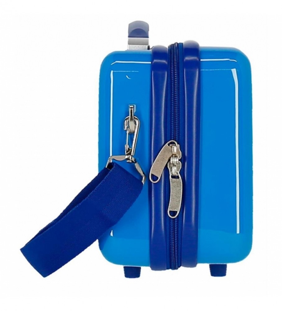 Bolsa Joumma Neceser ABS Patrulha Canina Filhotes Regras Adaptável azul - 29x21x15cm -