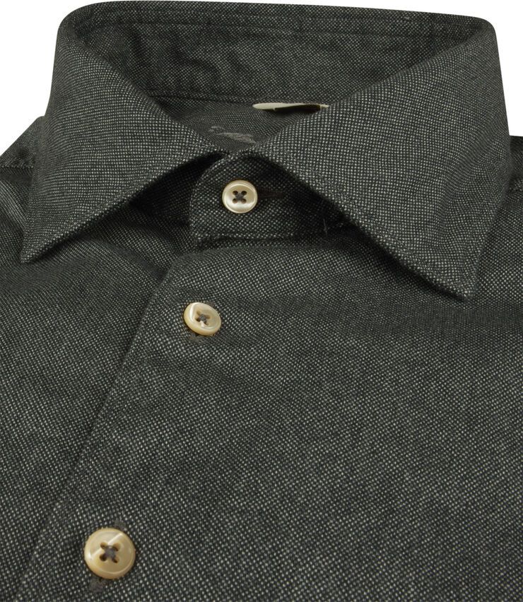 Stenströms Fitted body, C72 RC cuff Casual Grey