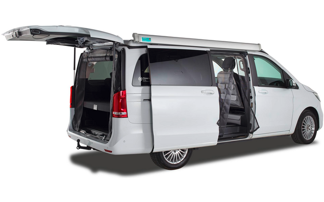 Mayr Van Heckmoskitonetz mit Reißverschluss für Mercedes-Benz V-Klasse (ab 2014) / Vito (ab 2014) für Heckklappe elektrisch Maschenweite Fine-mesh