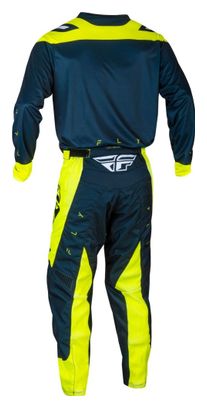 Maillot Manches Longues Fly F-16 Navy/Jaune Fluo/Blanc