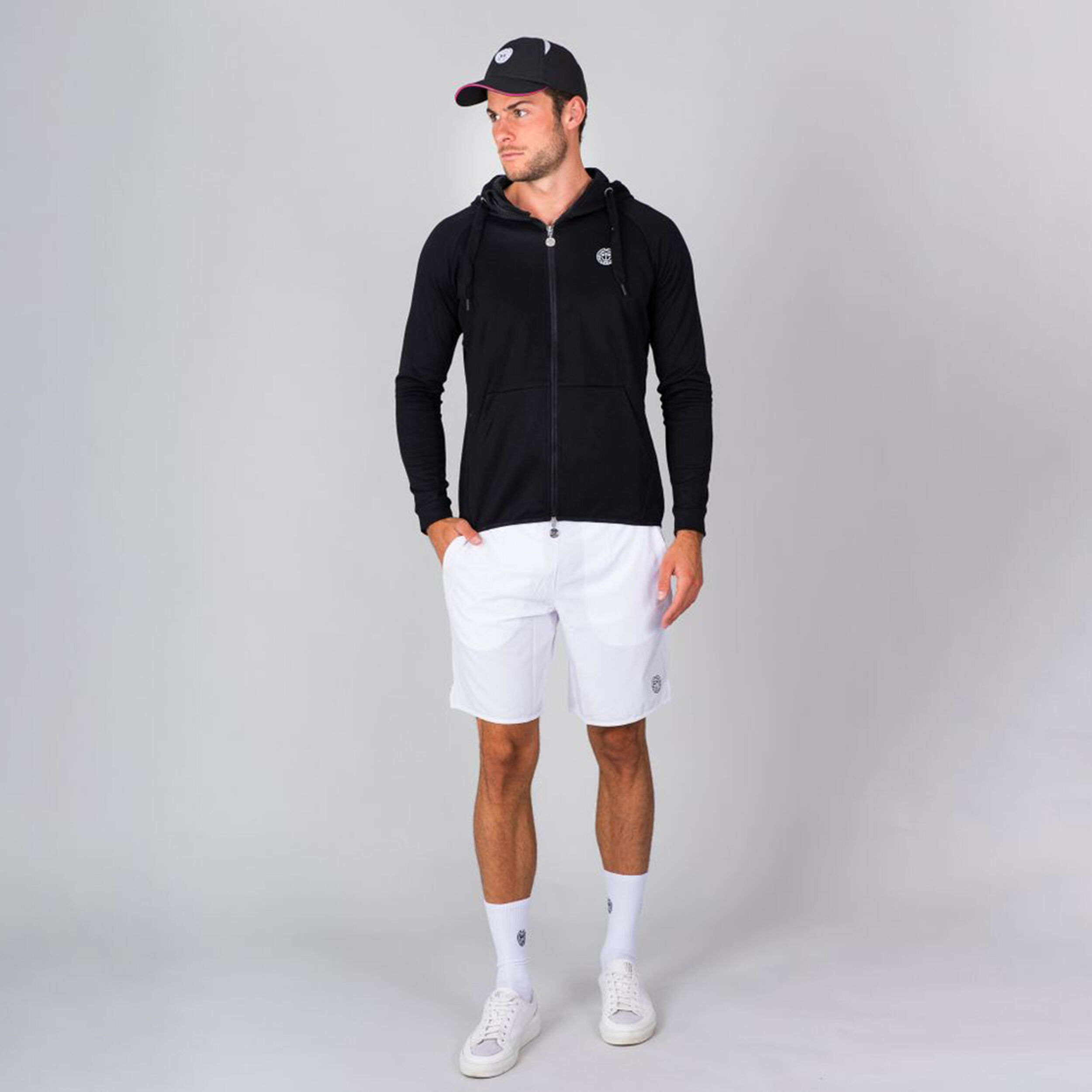 BIDI BADU Jamol Tech Veste De Survêtement Hommes - Noir , Blanc