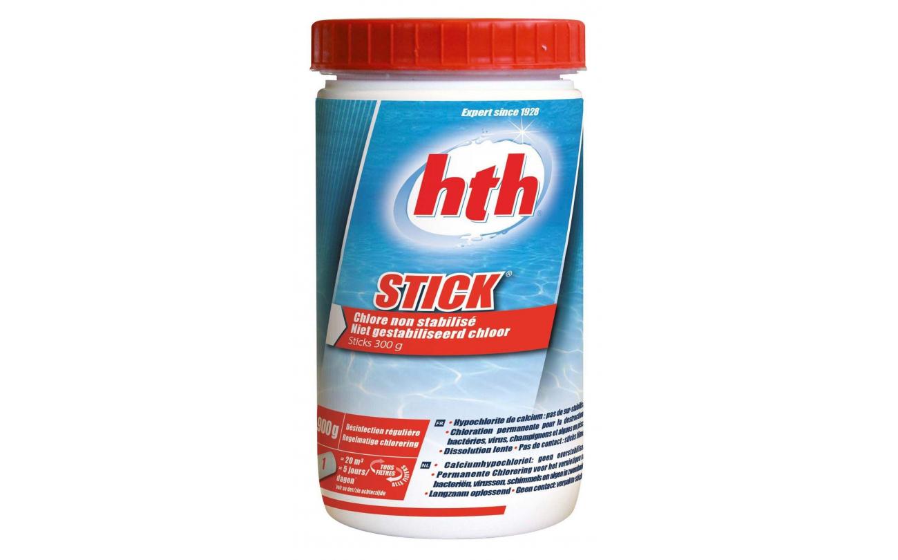hth 900 gram stick zwembadchloor (sticks van 300gr)