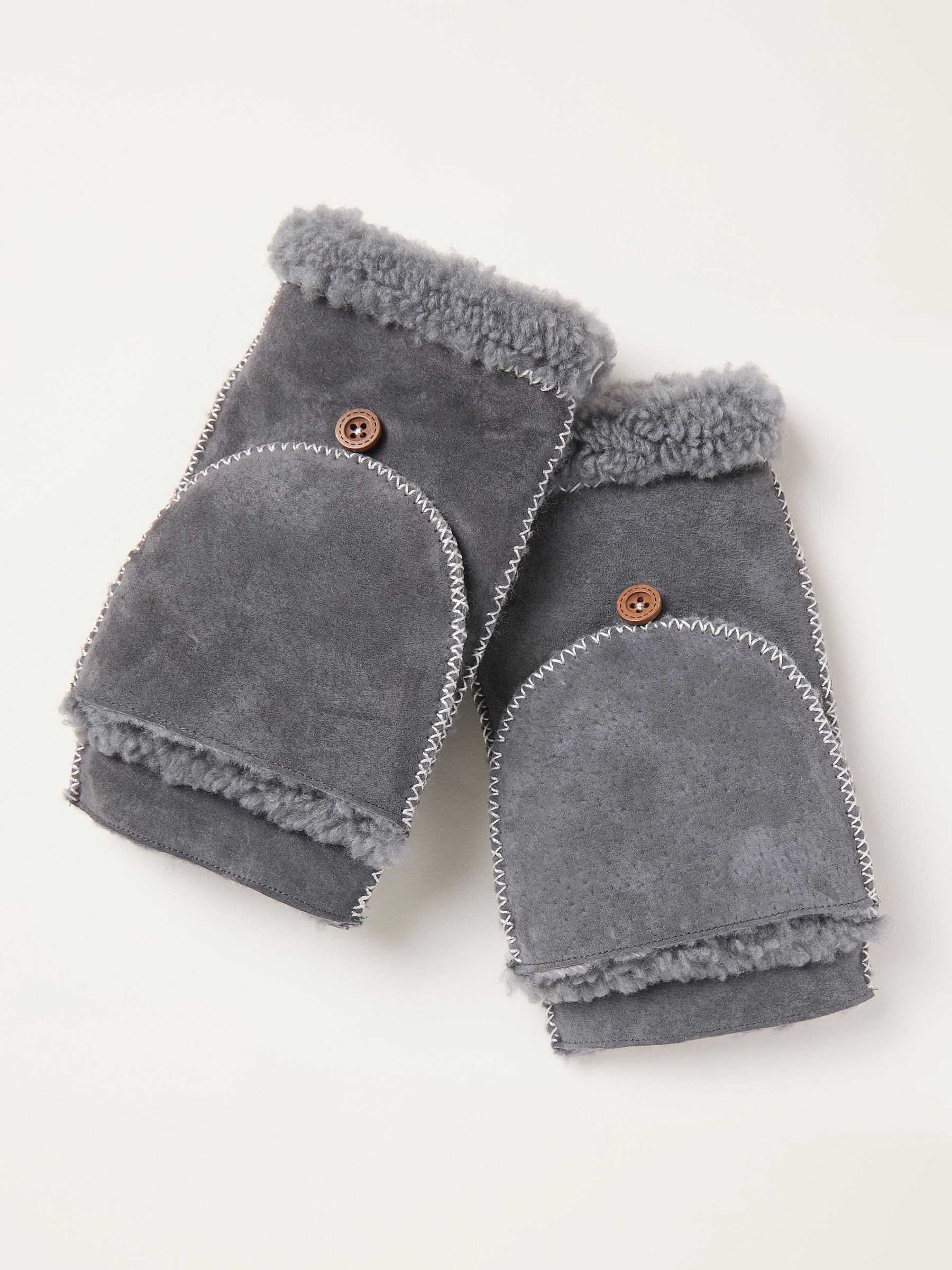 FatFace Suede Overflap Gloves