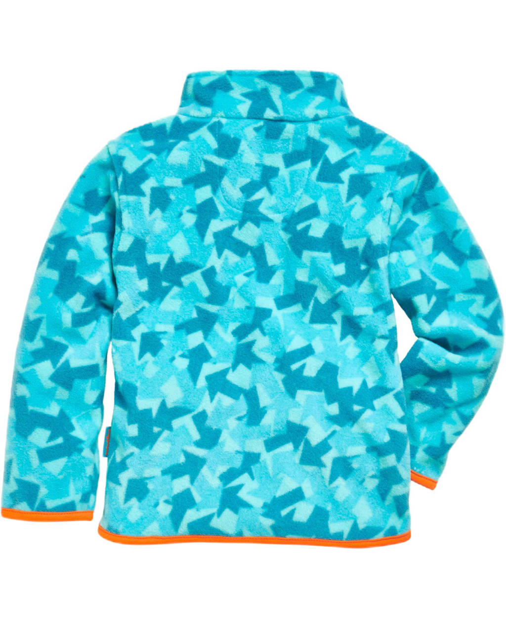 Playshoes fleece vest met all over print blauw