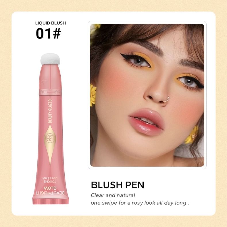 BEAUTY GLAZED - Vloeibare blush - 3 kleuren