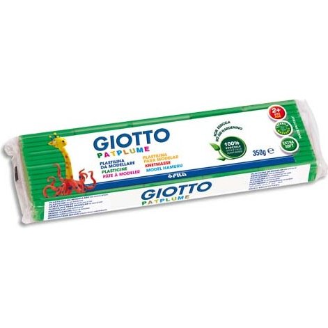 Patplume giotto matiere vegetale souple ne seche pas  pain predecoupe 350g coloris  vert