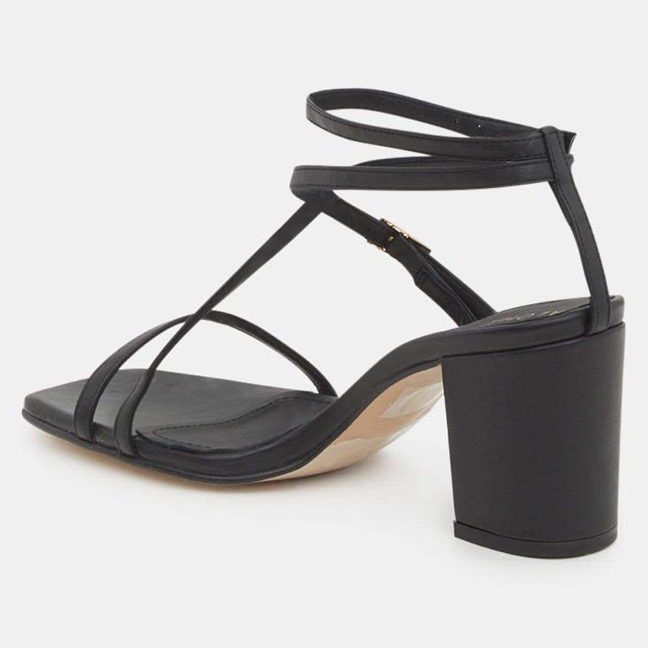 Alohas Sandales en Cuir Manhattan noires - Talon 7.5 cm