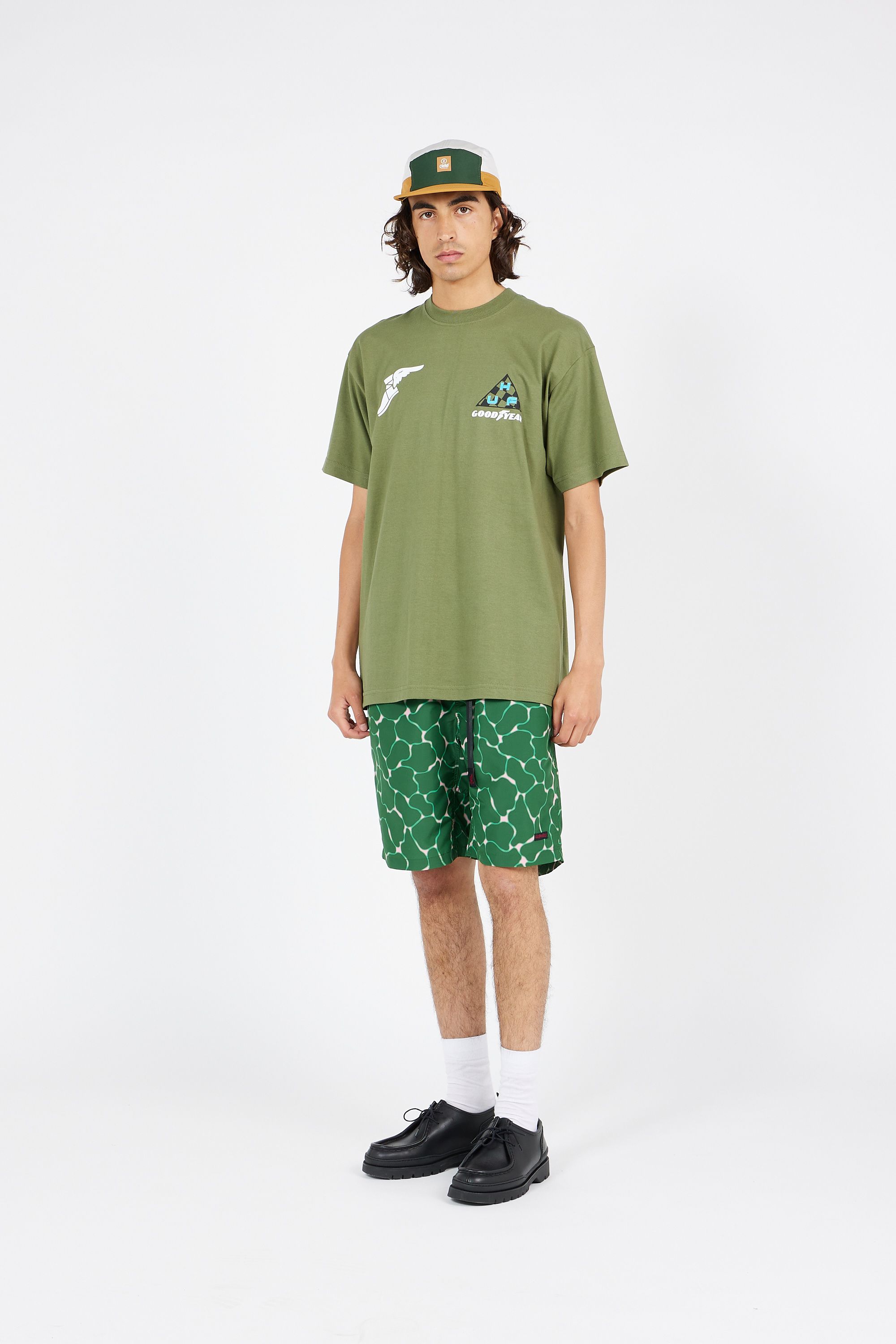 HUF t-shirt GRAND PRIX TT Vert