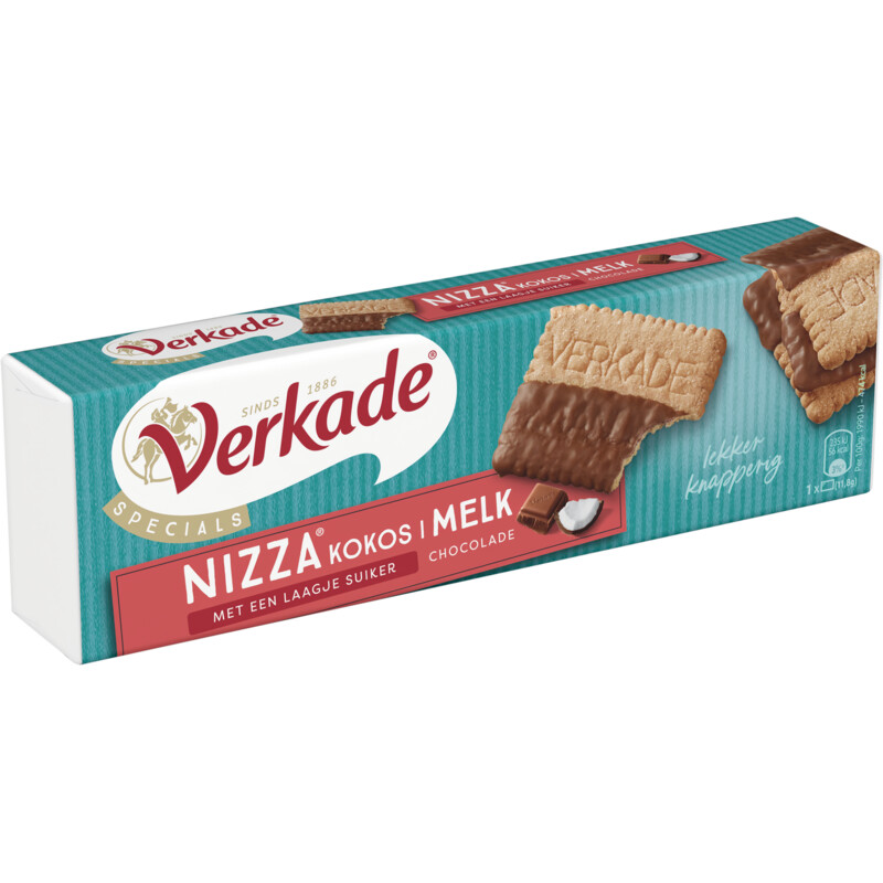 Verkade Nizza kokos melk chocolade