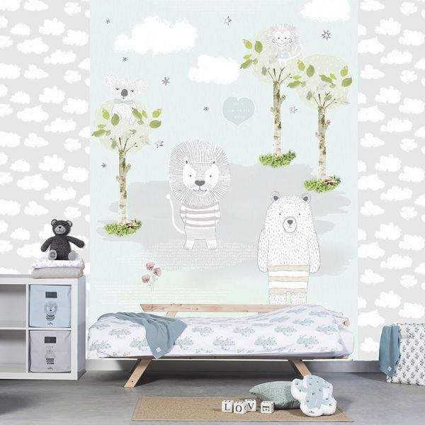 Behangexppresse Kay and Liv Behang  - Bears And Lions - INK7007