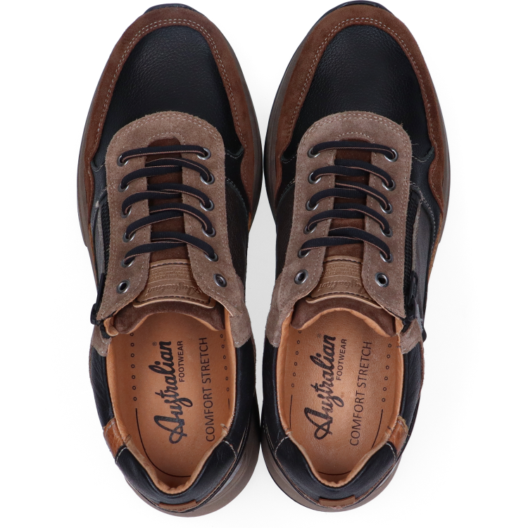 Australian Footwear 15.1682.01 Connery Zwart/combi