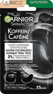 Garnier SkinActive Koffein Augen-Tuchmaske Aufpolsternd, 5 g