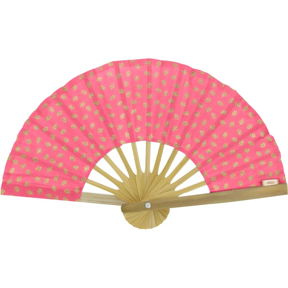 Eventail Feuillage Or Rose