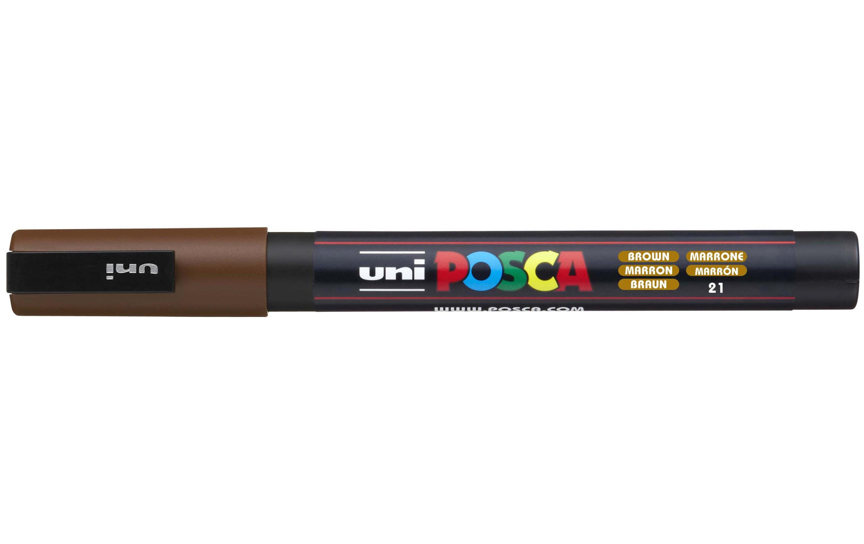 Permanent-Marker POSCA 0.9-1.3 mm BraunUniversell einsetzbarer Marker