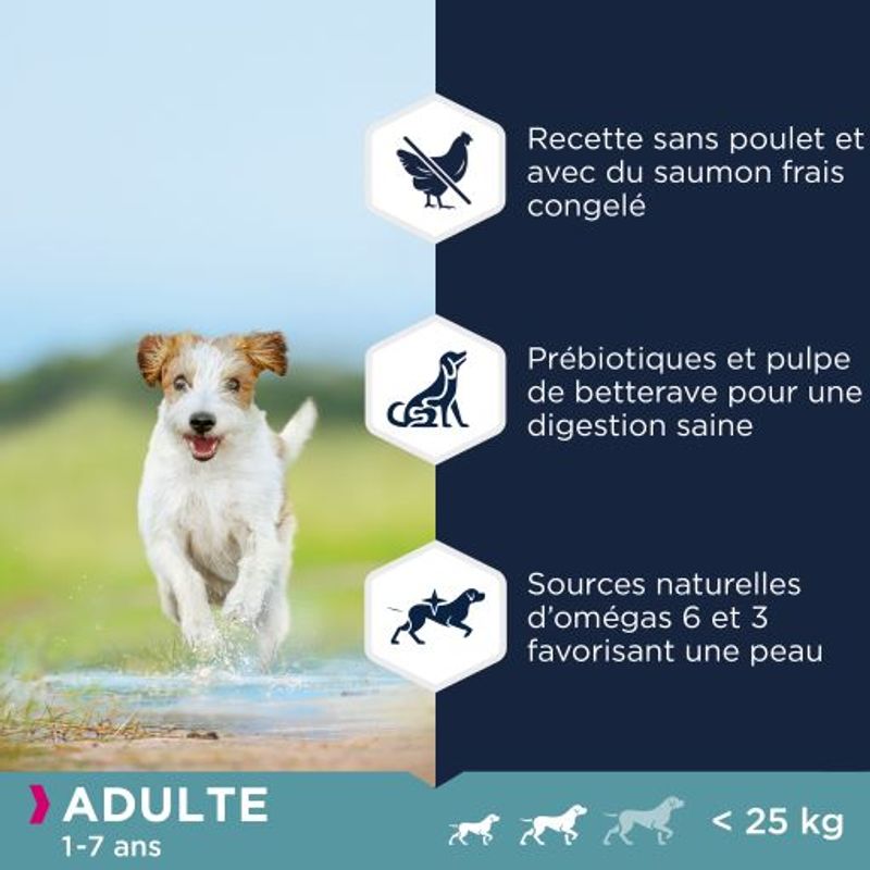 Eukanuba Grain Free Adult Small / Medium Breed avec du poisson de mer