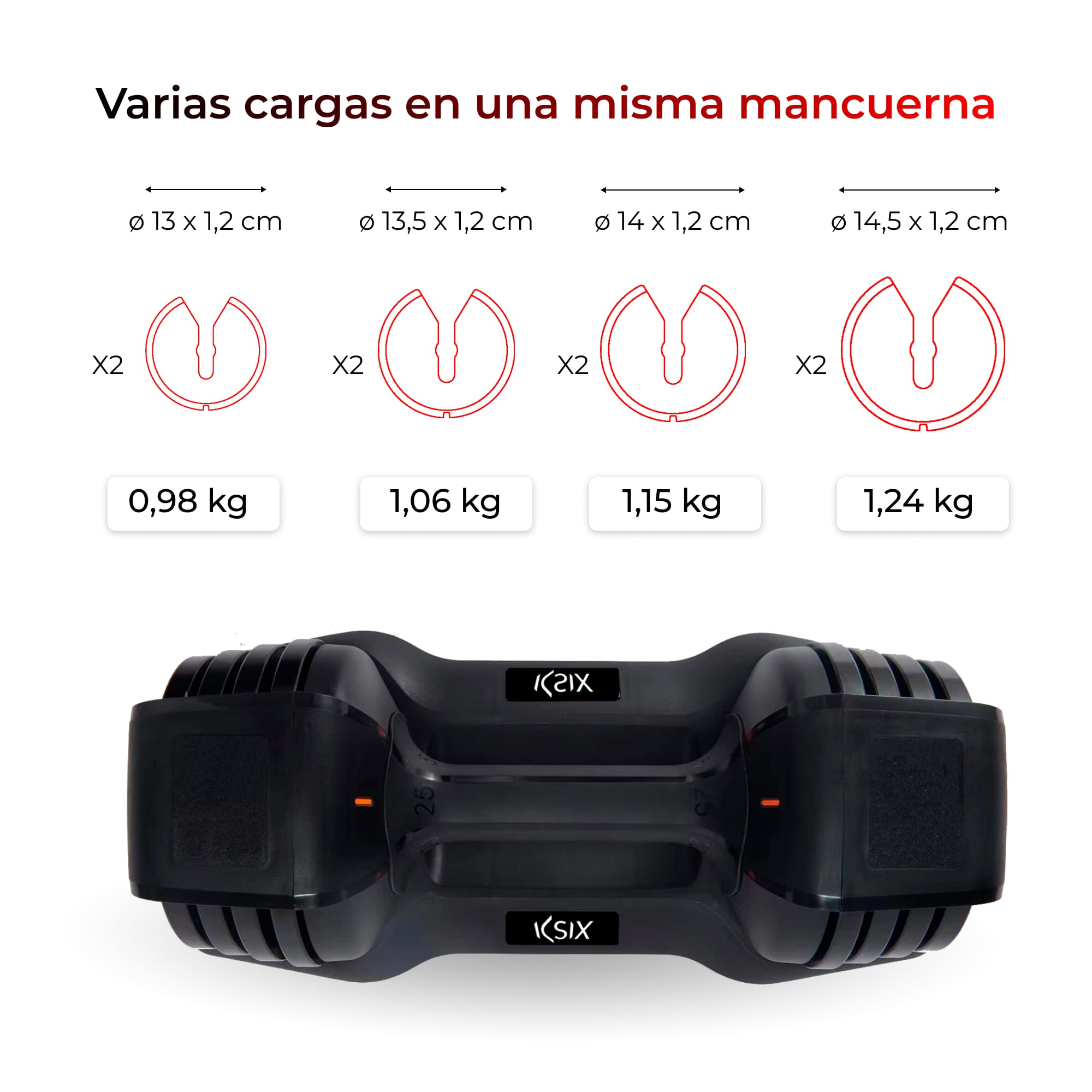 Halter ajustável Ksix de 11 kg