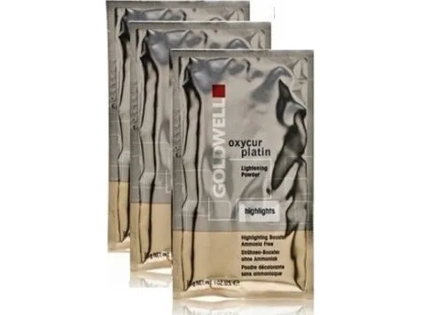 Goldwell Set Trio, Goldwell, Oxycur Platin, Bleaching, Hair Oxidant Powder, 3 pcs, 30 g For Women
