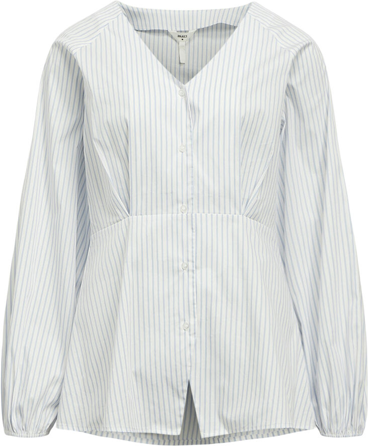 Object OBJTUTTA SCULPTURE FIT LS SHIRT E D Brunnera blue/white