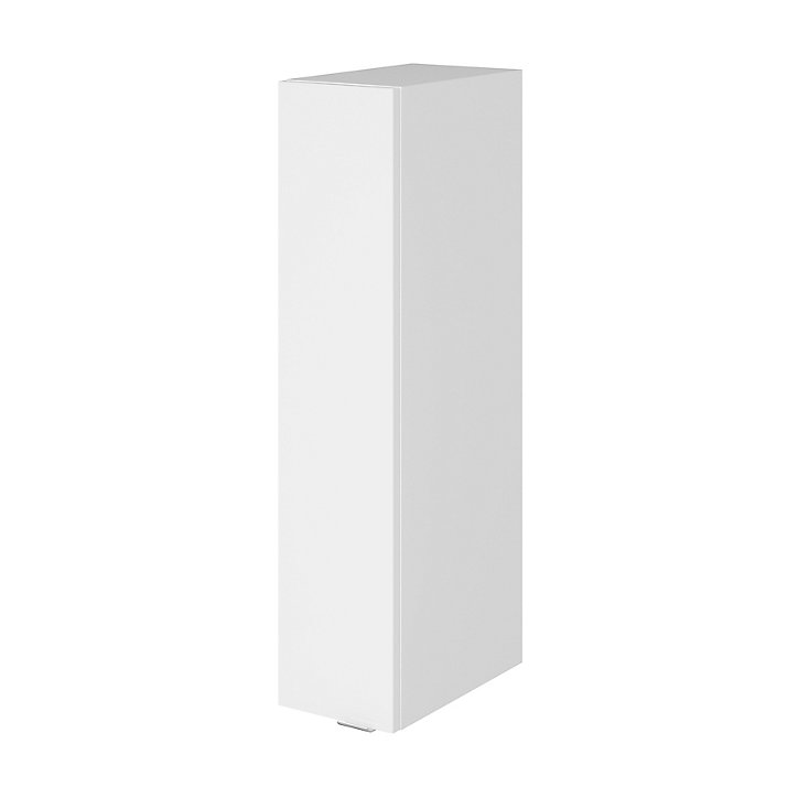 Meuble de rangement salle de bains faible largeur GoodHome Imandra blanc brillant L. 20 x H. 90 x P. 36 cm