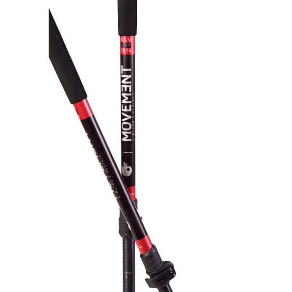 Bâton ski de randonnée MOVEMENT X-PLORE 2 ALU W BLACK/CARMIN