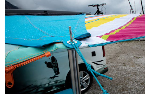 Bent Sonnensegel Zip-Protect Canvas Single mit Reißverschluss-Abdeckklappen