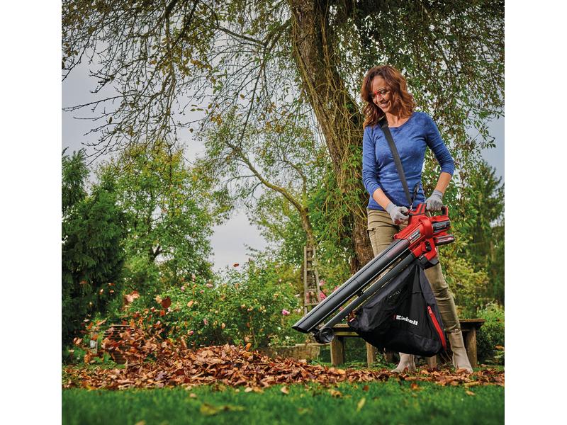 Einhell Akku-Laubsauger Venturro 18/210 Solo Befreit Garten und Hof von Laub und Schmutz