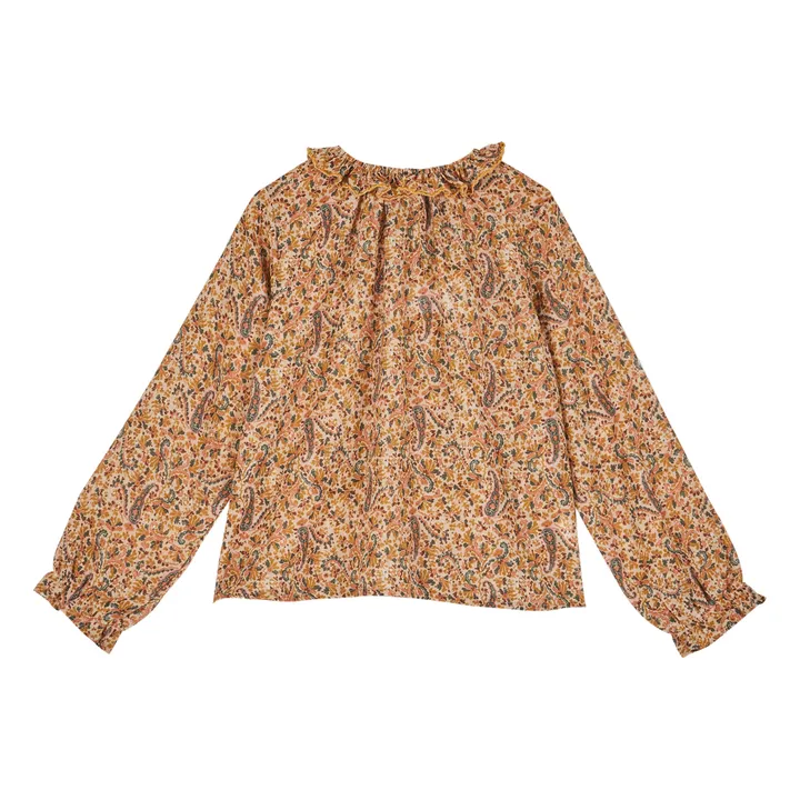 Emile et Ida Blouse Cachemire Collerette | Camel