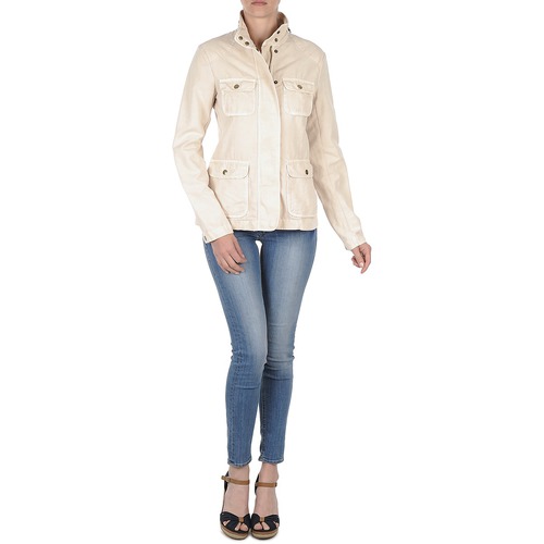 Gant - COTTON LINEN 4PKT JACKET - CrÃ¨me