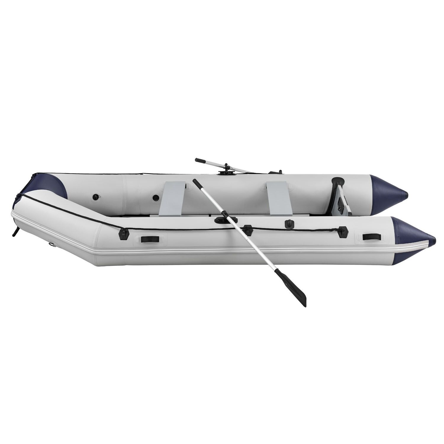 ArtSport Schlauchboot 3,80m mit 2 Sitzbänke, Aluboden, Paddel, Pumpe, Tasche & Reparaturset