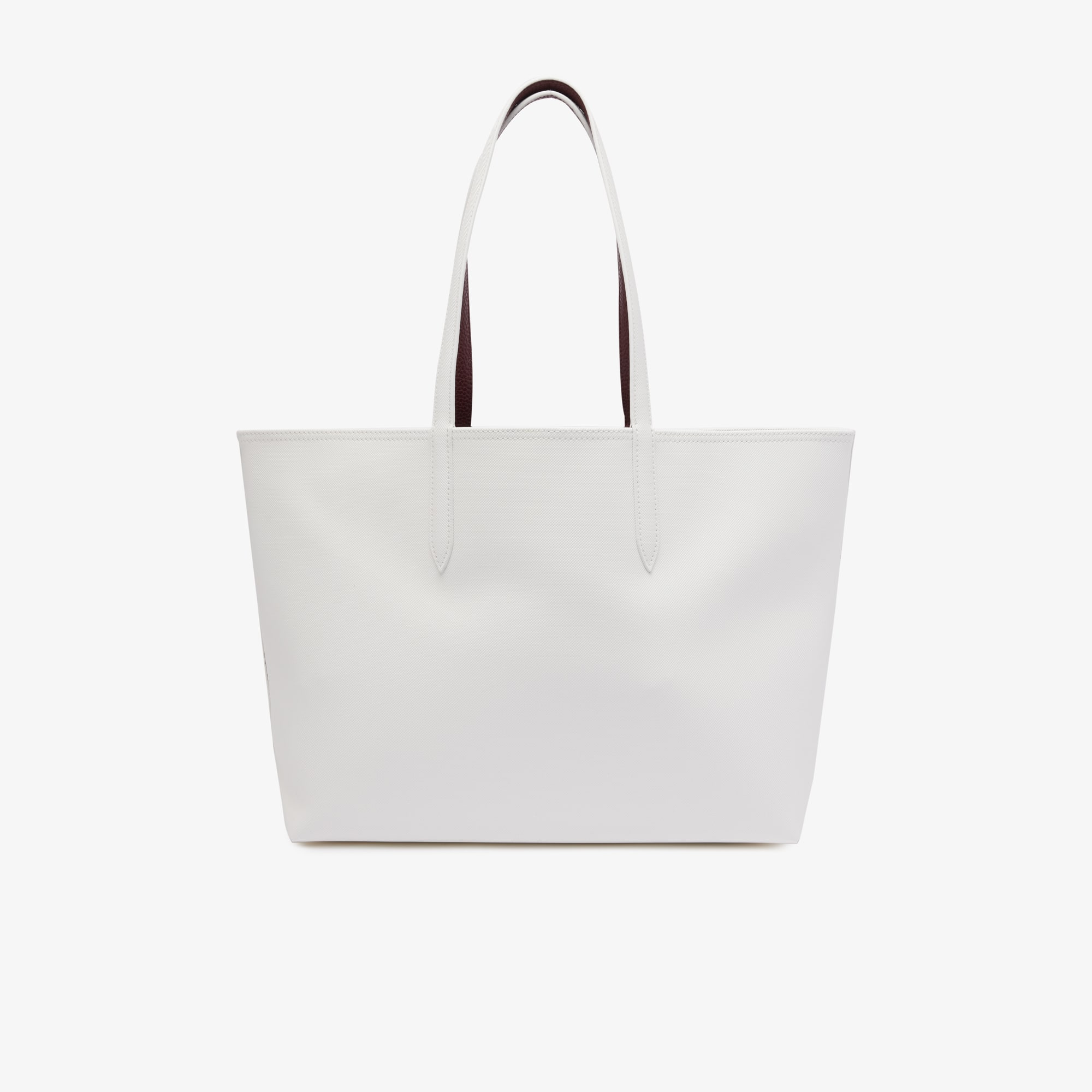 Sac cabas Anna en toile enduite réversible Sacs à main & Cabas - Blanc - Lacoste - Femme