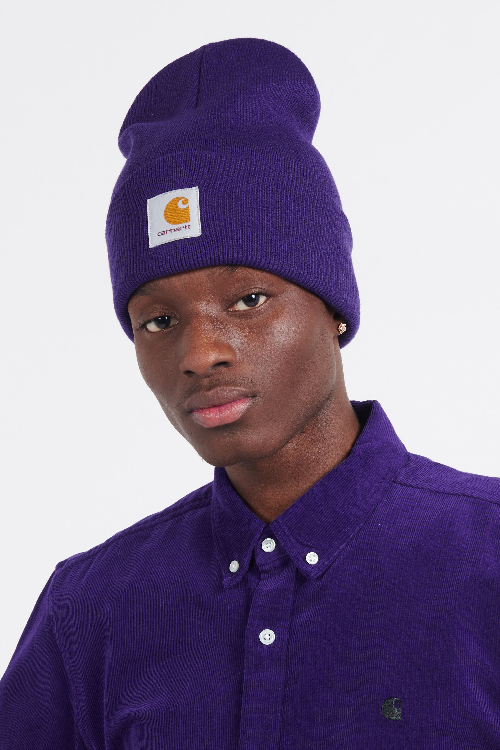 CARHARTT WIP Bonnet ACRYLIC WATCH HAT Violet