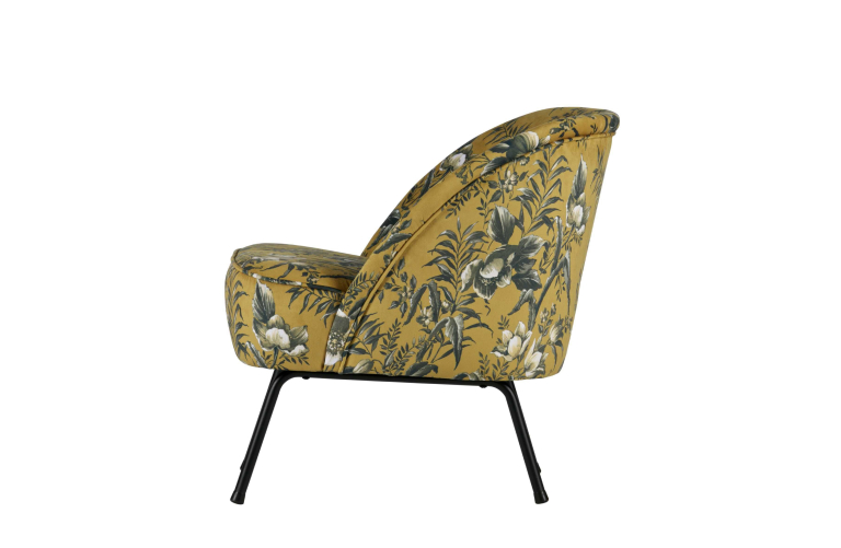 WOOOD Vogue fauteuil fluweel zwart