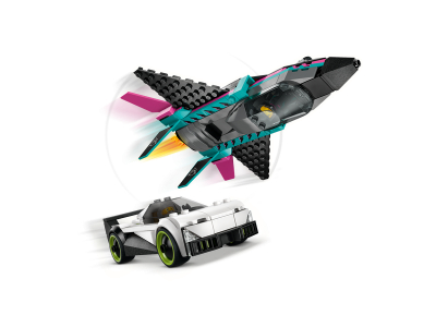 LEGO Straalvliegtuig vs. sportauto (60489)