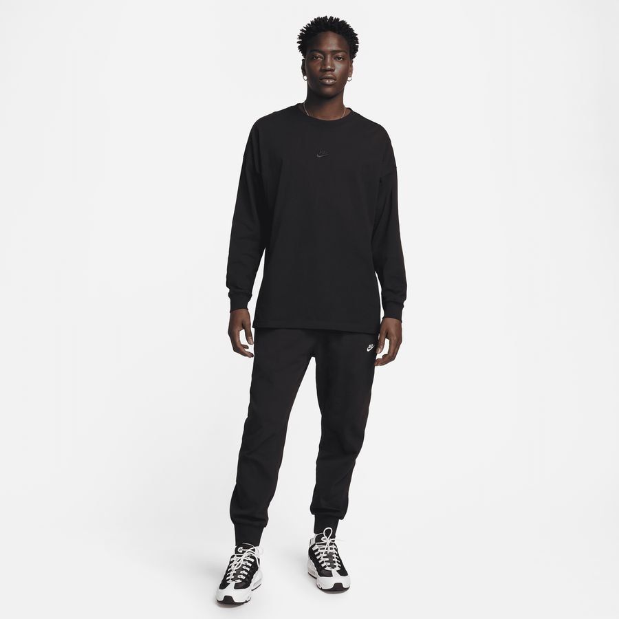 Nike Club Men's Knit Joggers BLACK/WHITE
