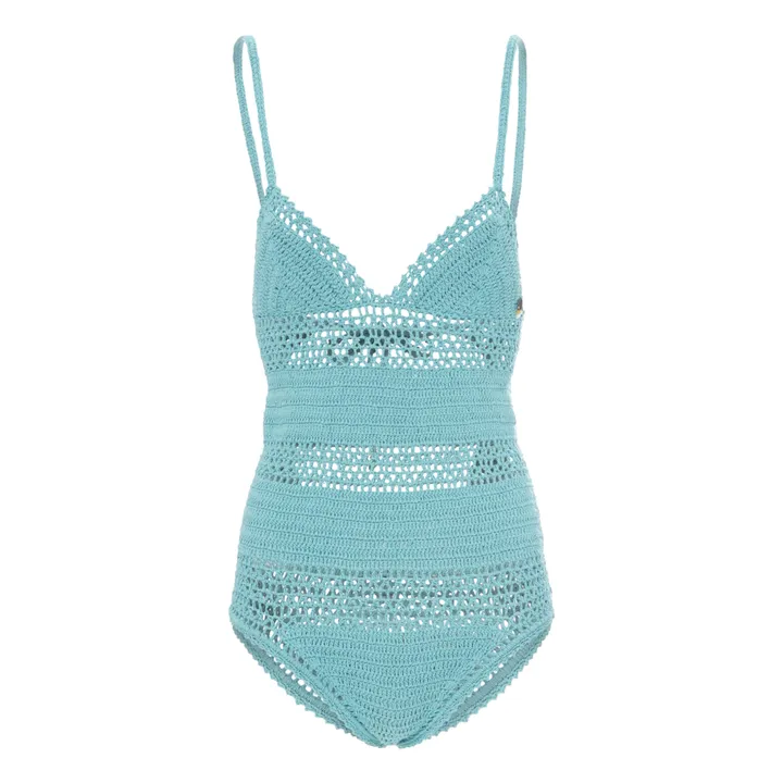 She Made Me Maillot 1 Pièce Essential Crochet | Vert d'eau