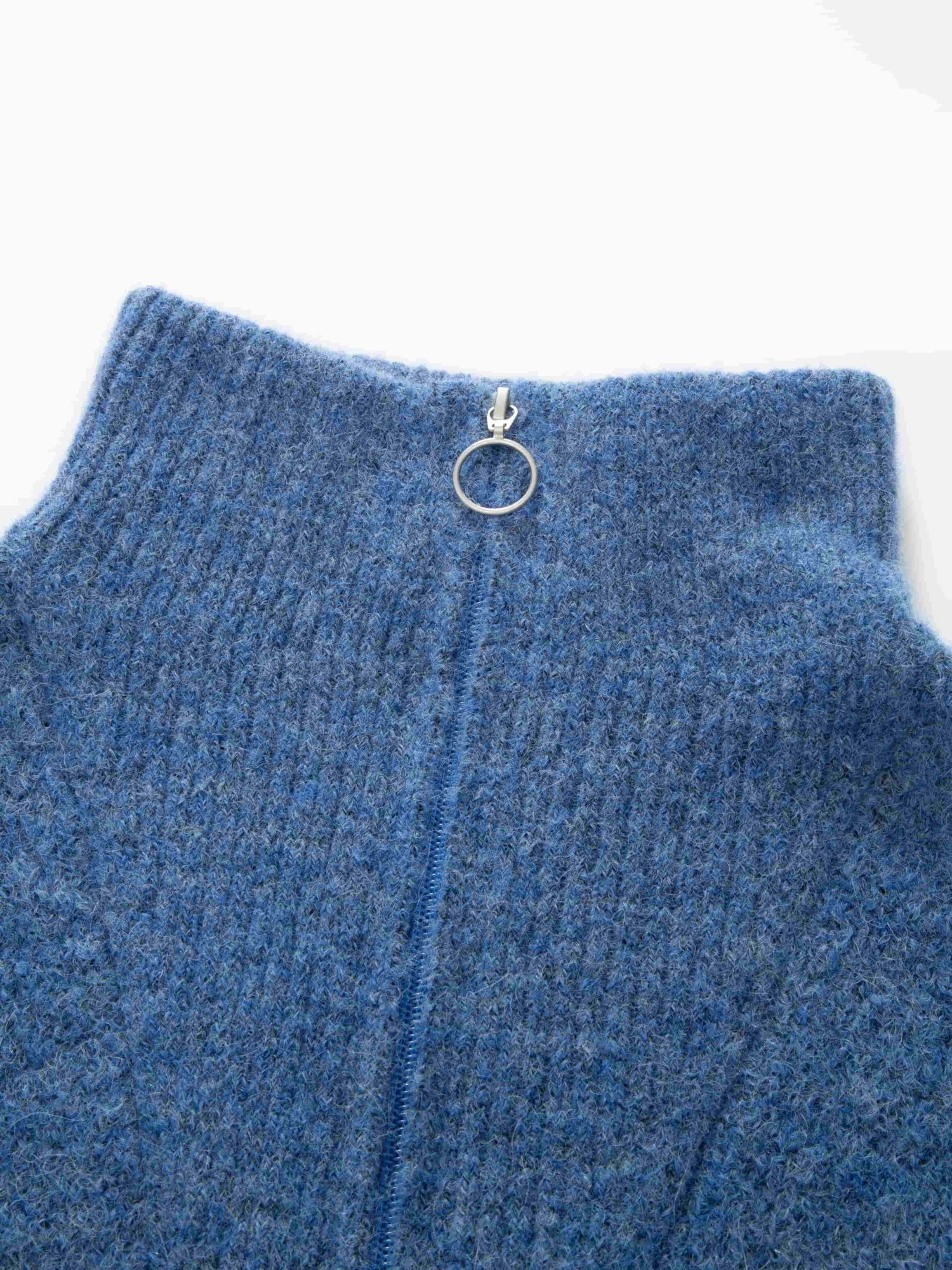Loen Alpaca Strikkegenser Dame Blue Wave