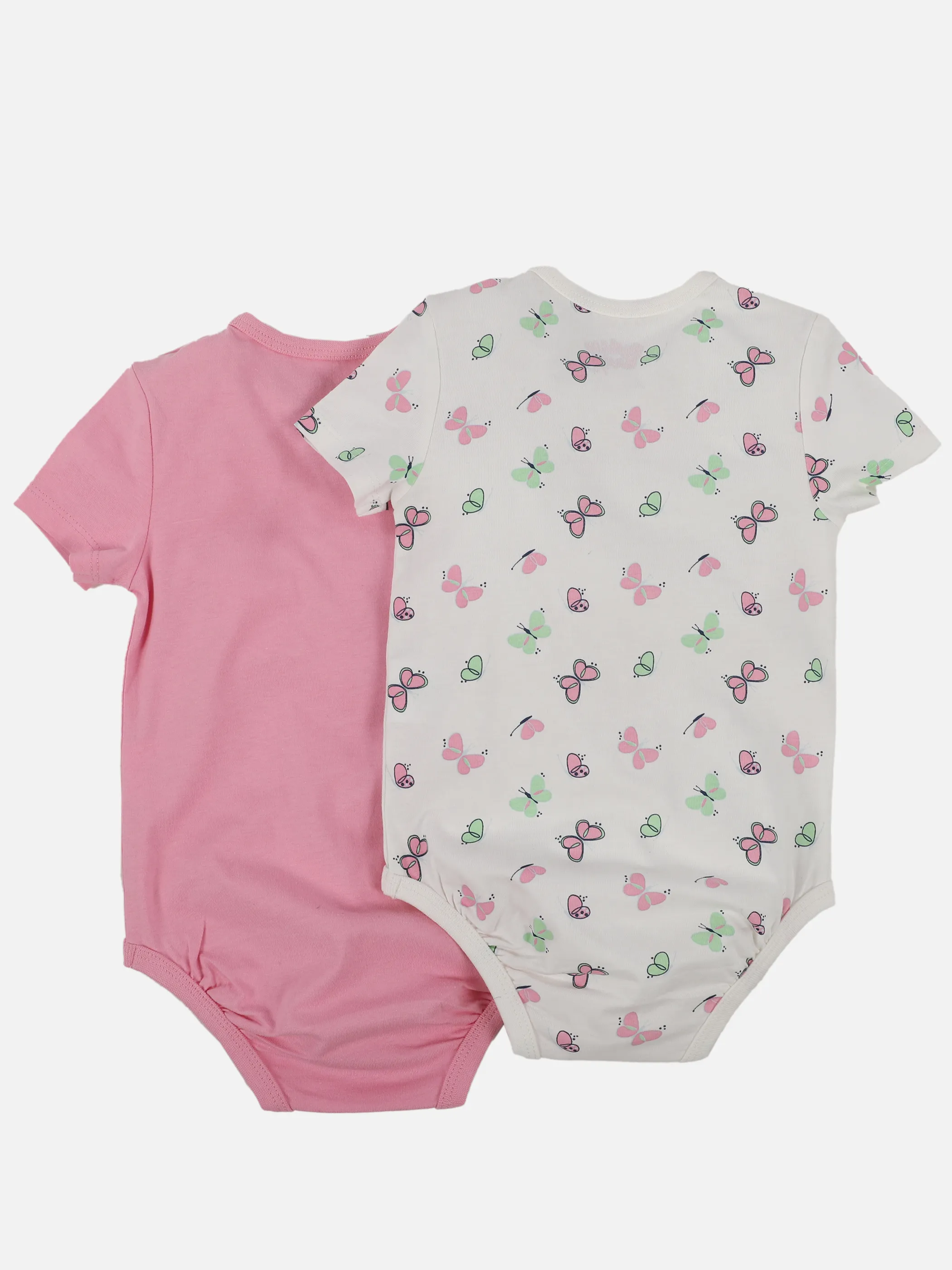 Baby Mädchen Bodies im 2er Pack mit Schmetterlingen