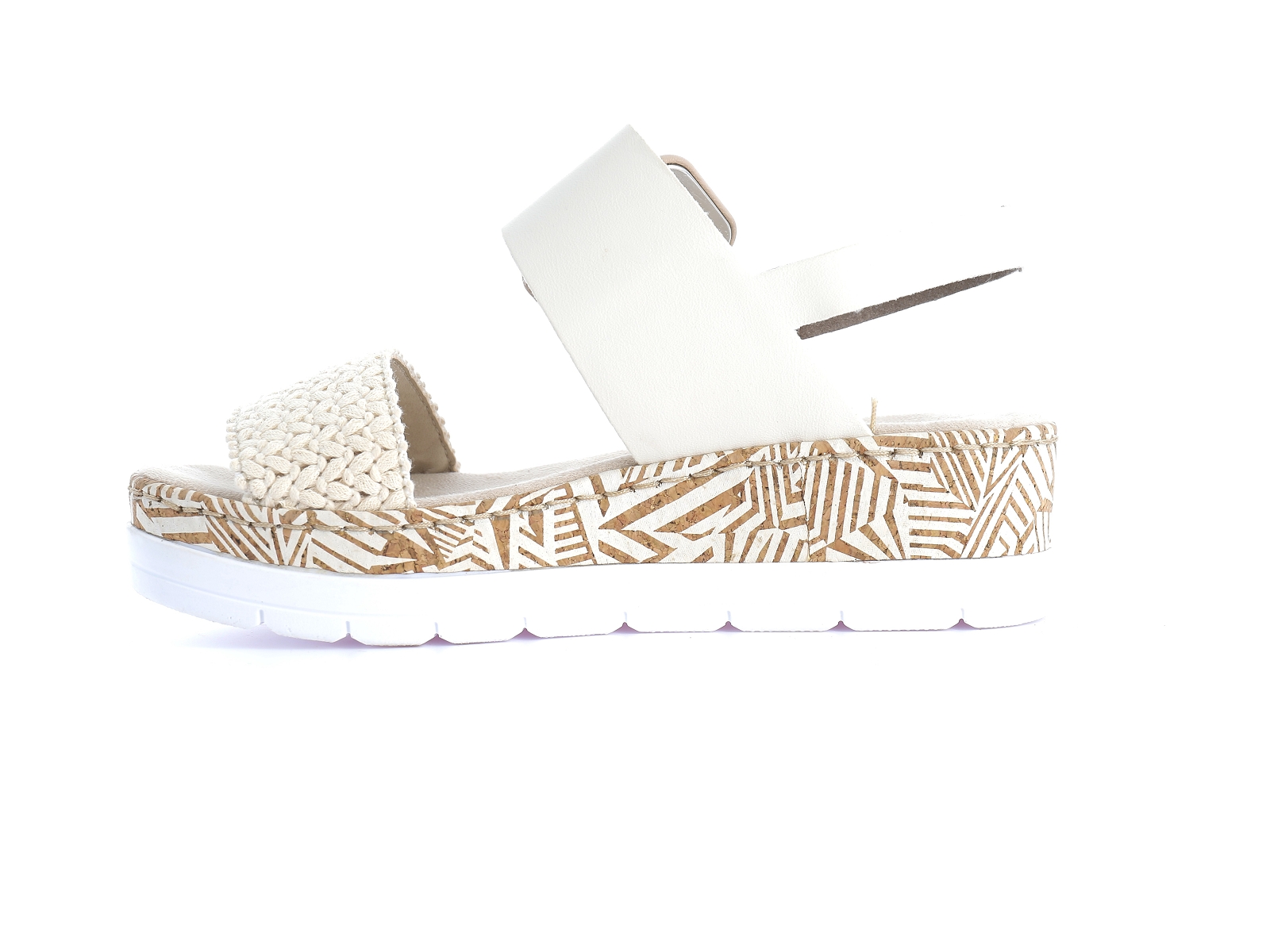 Rieker-V3950 Synthétique Beige