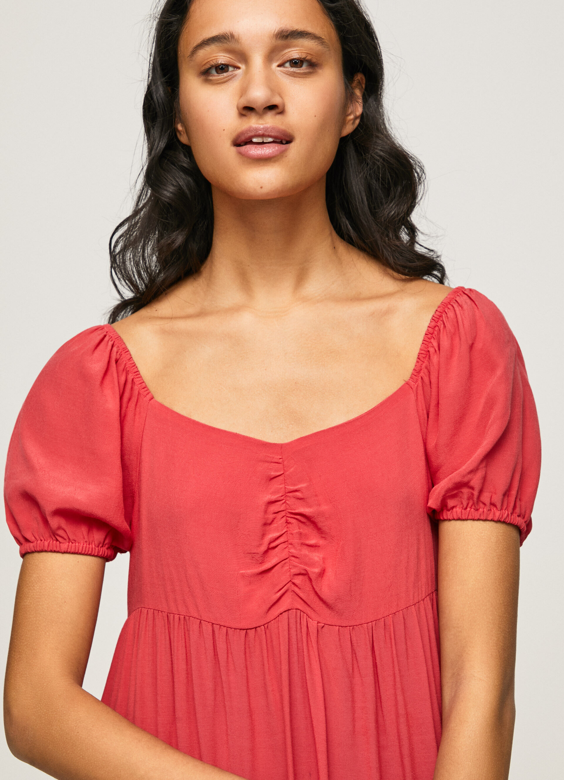 VESTIDO DE MALHA FLUIDA - vermelho estúdio