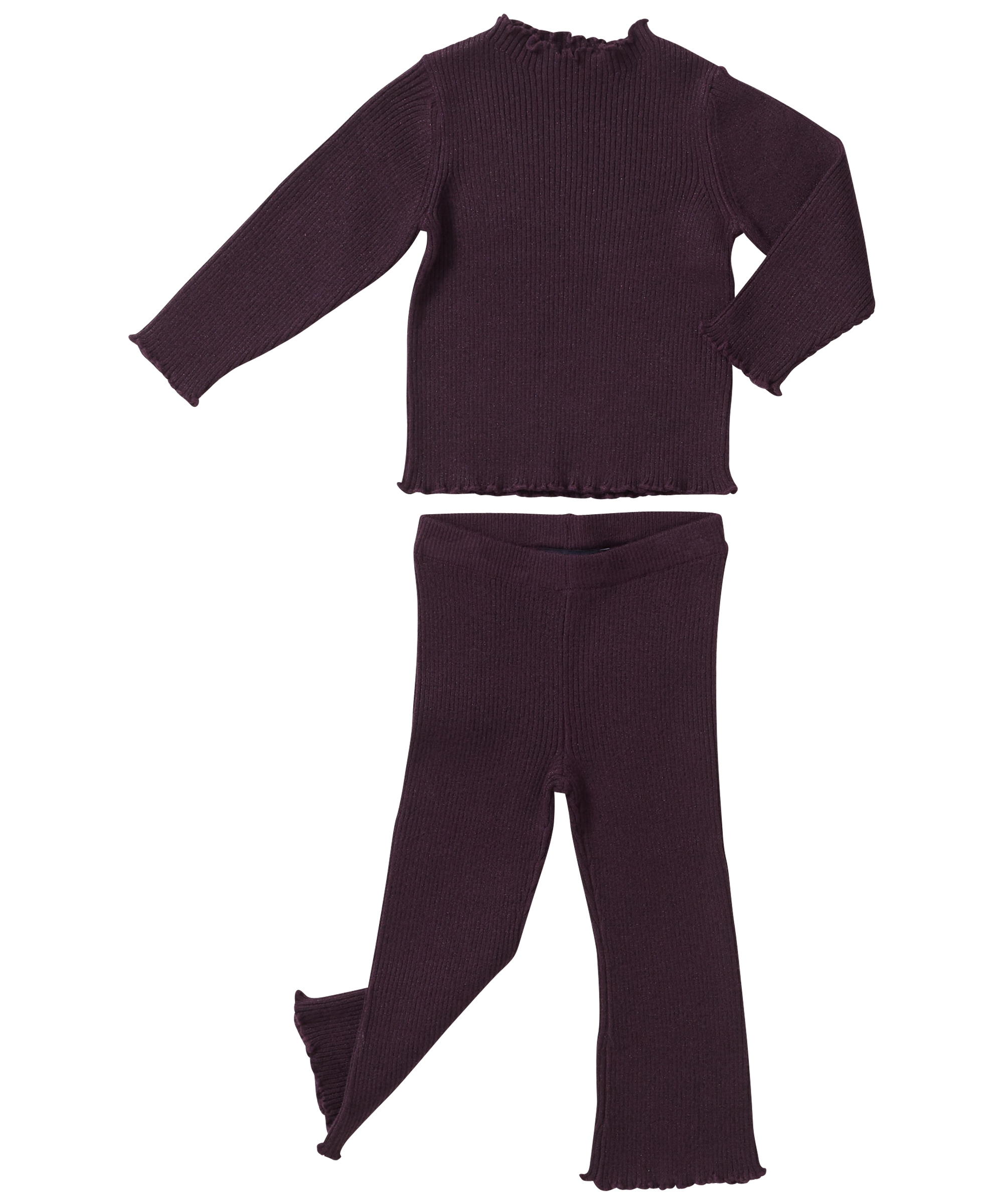 glitter rib trui