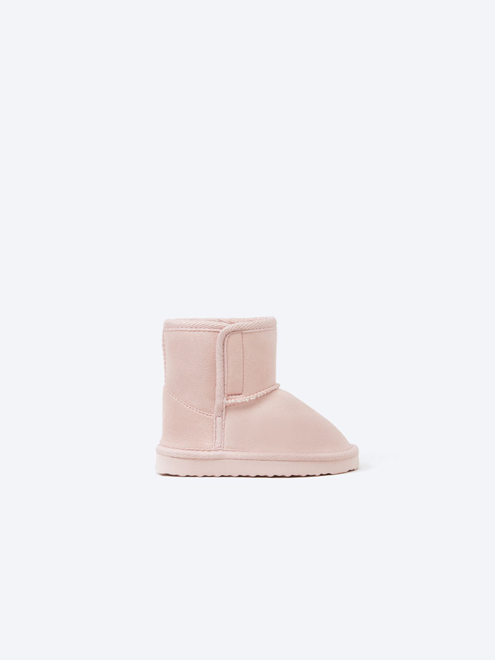 Bota forrada - Rosa claro