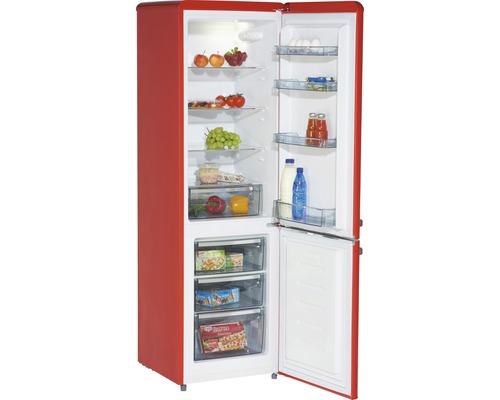 Wolkenstein KG250.4RT FR koel-vriescombinatie, afmetingen (B x H x D): 54,5 x 177,5 x 62,6 cm, koelgedeelte: 180 l, vriesgedeelte: 69 l