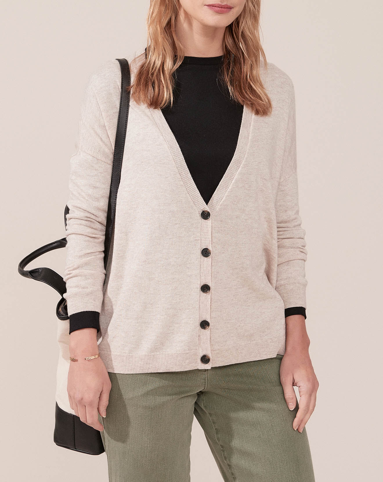 Caroll Gilet en Laine mélangée Ashton beige