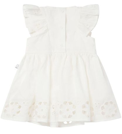 Stella McCartney Kids Kjole - Hvid m. Blonder