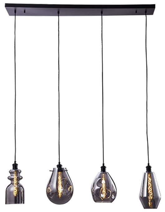 Hanglamp 4-lichts Cayden B120 x D20 cm
